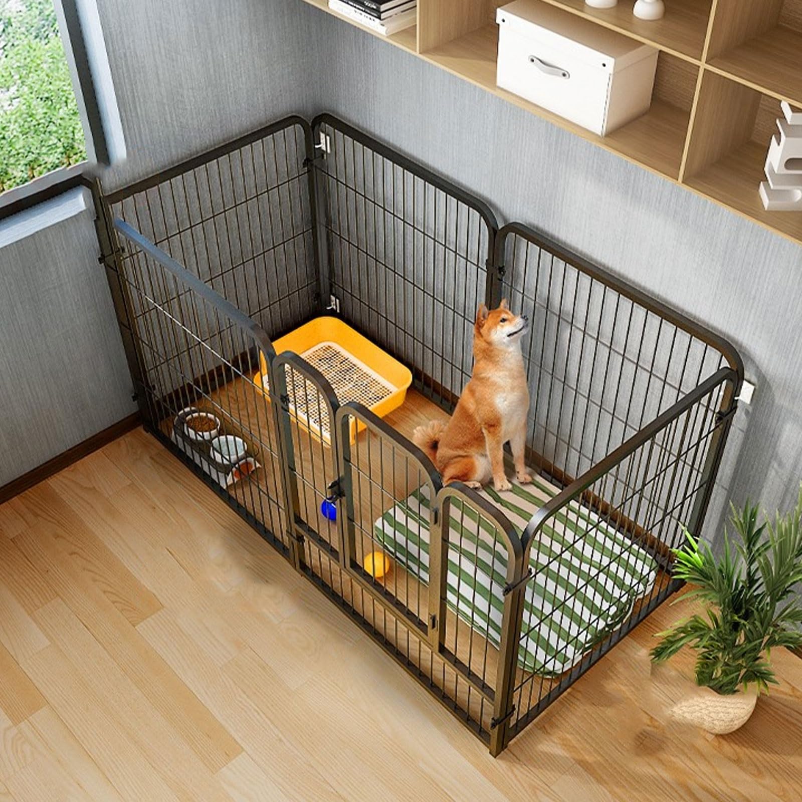 中型犬 保護犬にいいサイズ。広々室内ゲージ